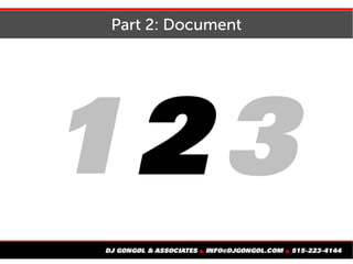 Every process you study has value
If you do it infrequently,
you need to capture the best way
 