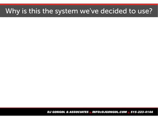 ...and ask why you do what you do
 