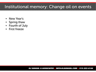 Produce an annual report
 