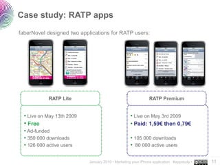 Case study: RATP apps
faberNovel designed two applications for RATP users:




             RATP Lite                     ...