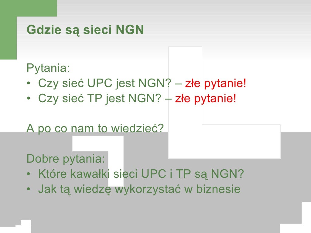 NGN są na Śląsku!ale gdzie są nowe modele biznesowe?