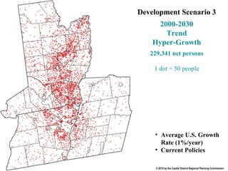 Map-S3 End Development Scenario 3 2000-2030 Trend Hyper-Growth 229,341 net persons 1 dot = 50 people Average U.S. Growth Rate (1%/year) Current Policies 