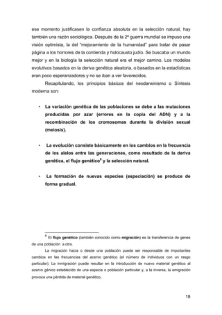 ese momento justificasen la confianza absoluta en la selección natural, hay 
también una razón sociológica. Después de la ...