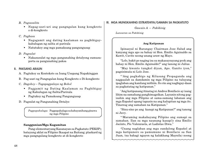 Halimbawa ng thesis - Tagalog - English Translation and Examples