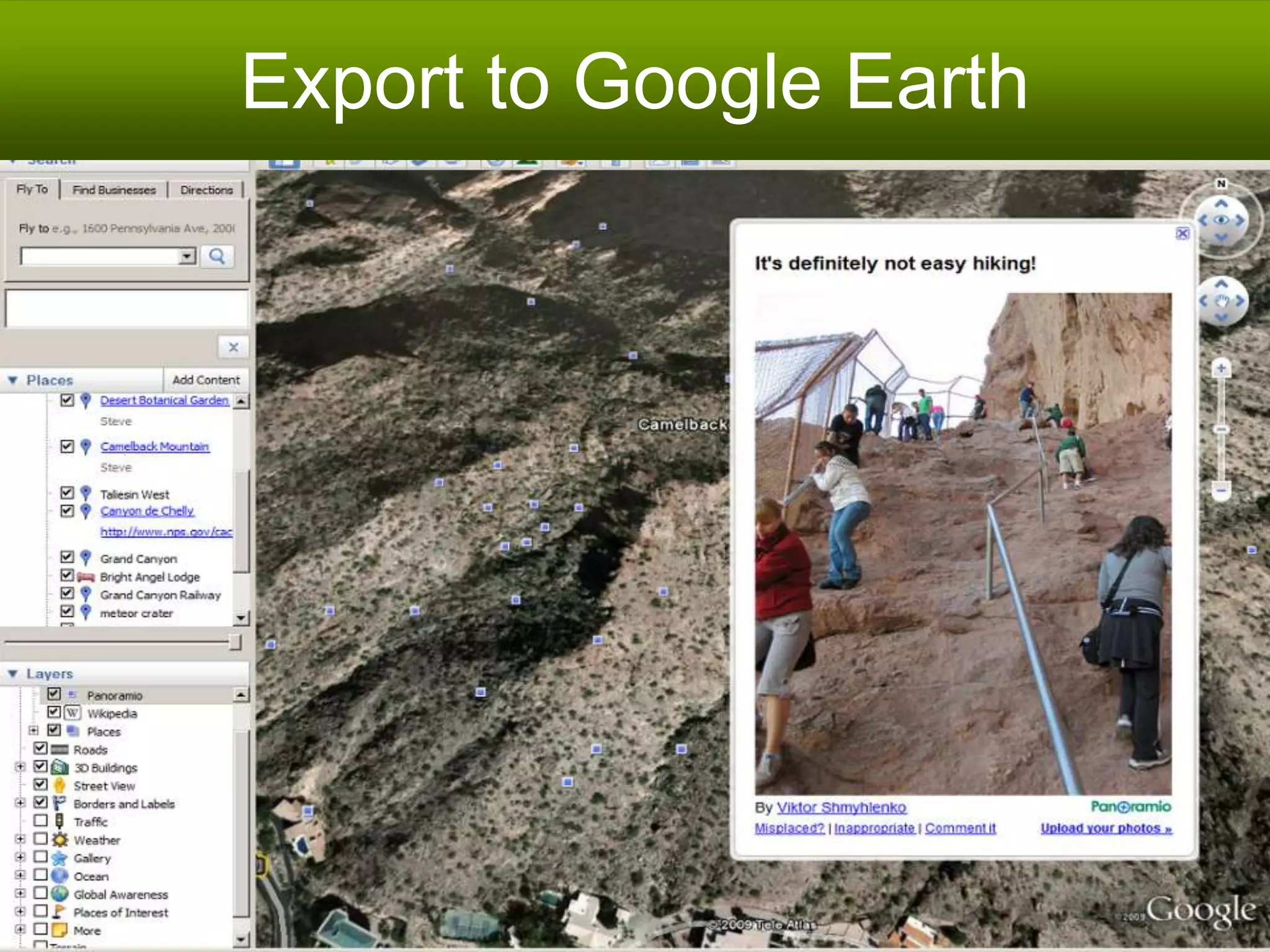 Export to Google Earth