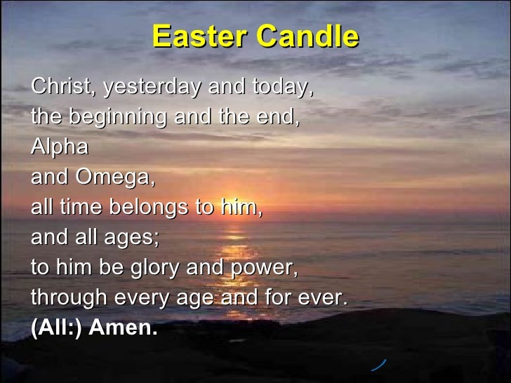 Easter Candle Prayers