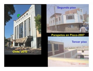 Segundo piso




              Parapetos en Pisco-2007

                            Tercer piso


Chile, 2010
 