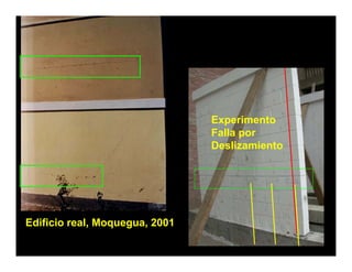 Experimento
                              Falla por
                              Deslizamiento




Edificio real Moquegua 2001
         real, Moquegua,
 