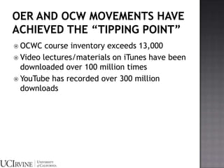 OER AND OCW AS NATIONAL POLICY