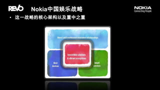 Nokia中国娱乐战略这一战略的核心架构以及重中之重