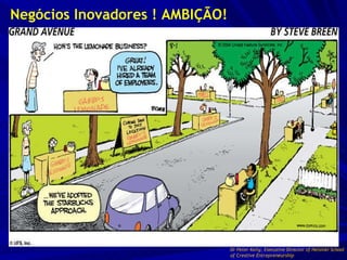 Negócios Inovadores ! AMBIÇÃO! Dr Peter Kelly, Executive Director of Helsinki School of Creative Entrepreneurship 