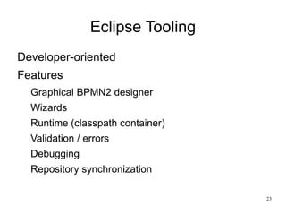 Increased agility (change process more easily) 