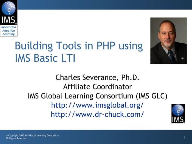 Building PHP Applications for IMS Basic LTI | PPT