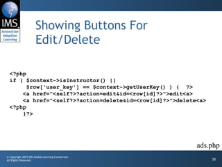 Building PHP Applications for IMS Basic LTI | PPT
