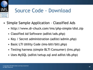 Building PHP Applications for IMS Basic LTI | PPT