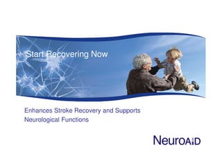 Start Recovering Now
Enhances Stroke Recovery and Supports
Neurological Functions
 