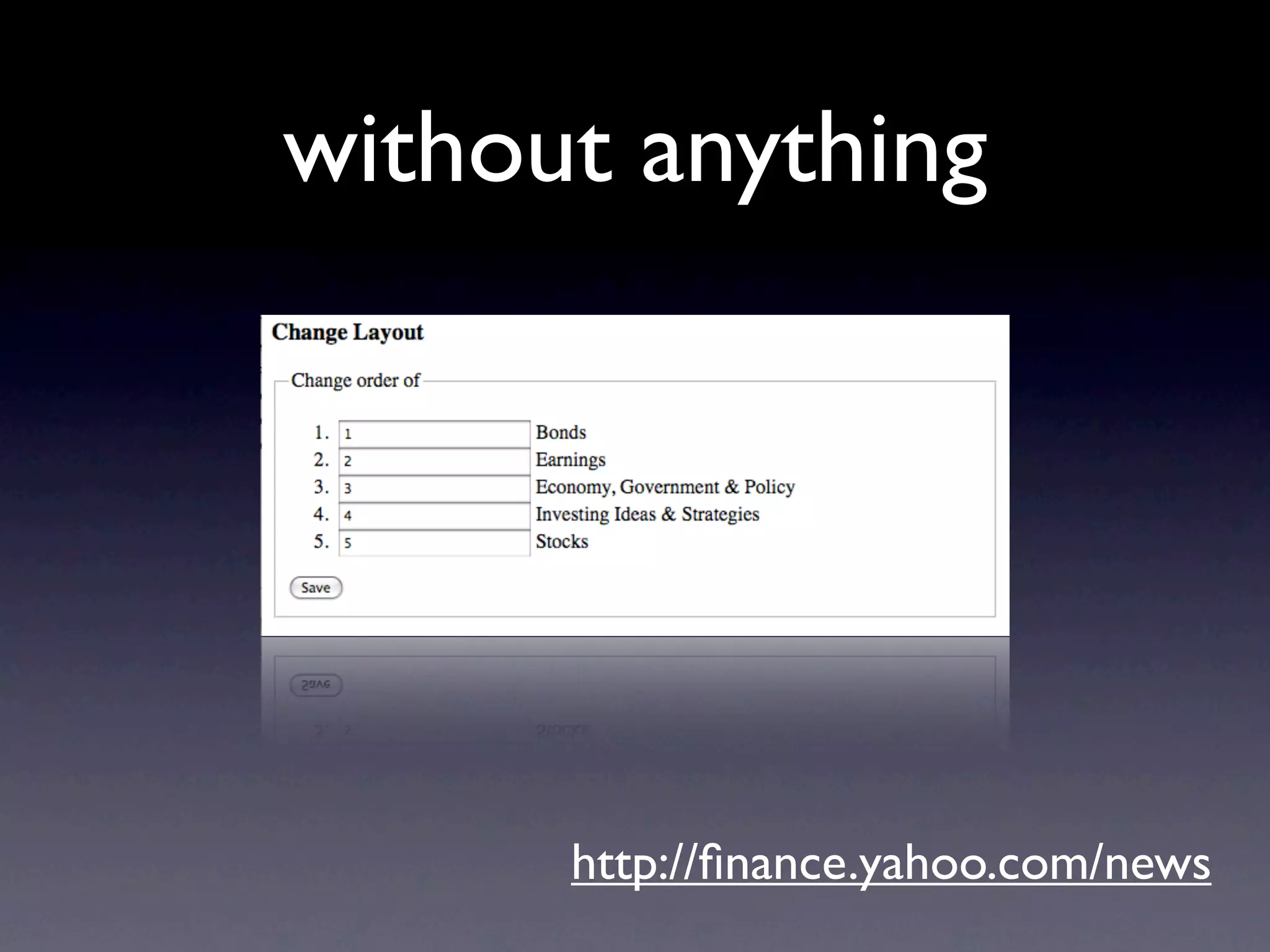 without anything




      http://ﬁnance.yahoo.com/news
 