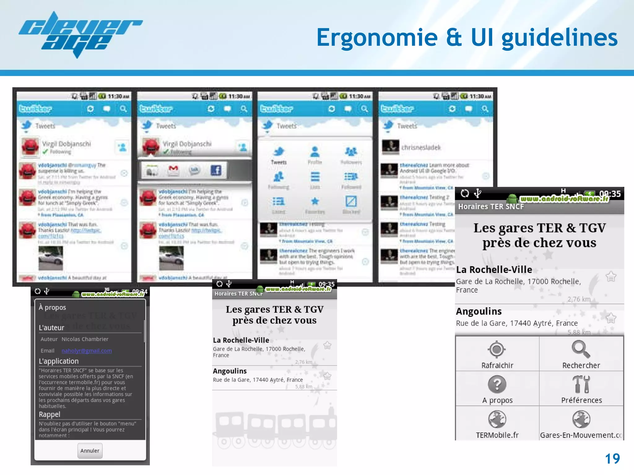 Ergonomie & UI guidelines 
