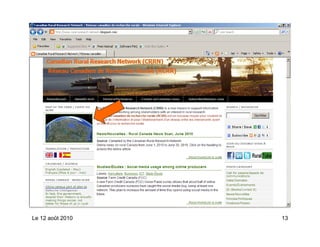 Le 12 août 2010   13
 