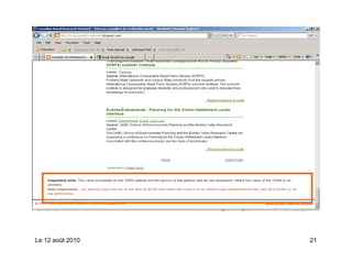 Le 12 août 2010   21
 