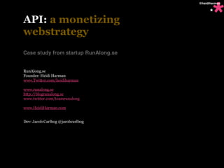  API's as a Monetizing Web Strategy at Disruptive Code #dcode 2010