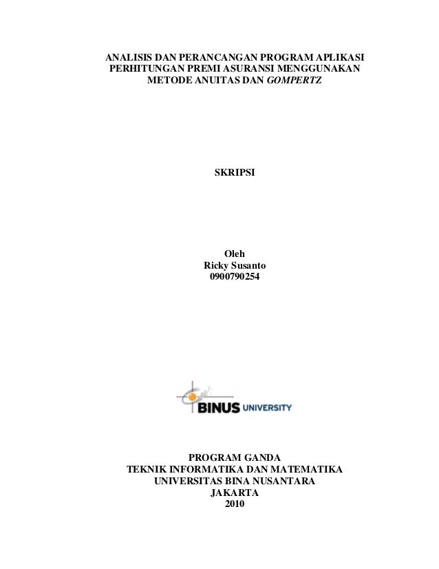 16+ Contoh cover makalah binus university info