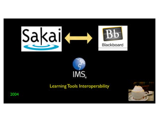 Learning Tools Interoperability
2004
 