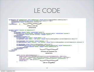 LE CODE




                                30
vendredi 10 septembre 2010
 