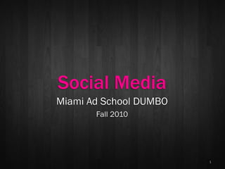 MAS Social Media Class 3 - Listening