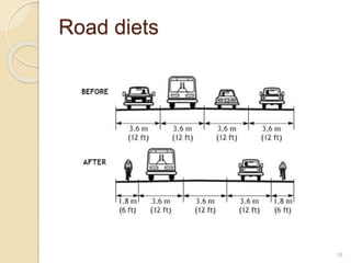 16
Road diets
 