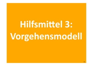 Hilfsmi^el	
  3:	
  
Vorgehensmodell	
  
35	
  
 