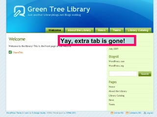 Yay, extra tab is gone!
 