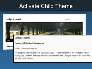 Activate Child Theme
 