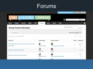 Forums
 