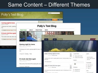 Same Content – Different Themes
 