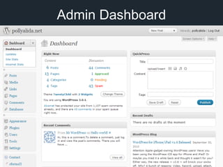 Admin Dashboard
 