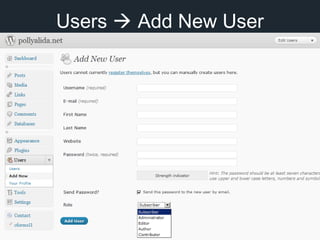Users  Add New User
 