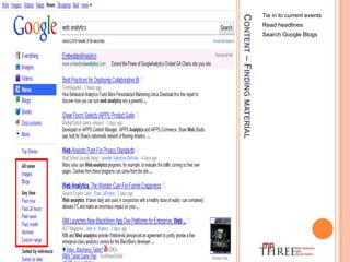 SEOBack to Microsoft for their commercial intent tool.Web Analytics77% NON commercialMarketing results89% Commercial