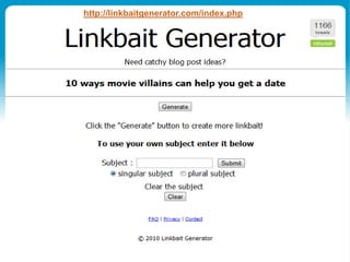 Content – Finding materialCreate listsTop 99This search gave me 43 million results!Use some else’s list to create articles on the listed items, maybe even a series.
