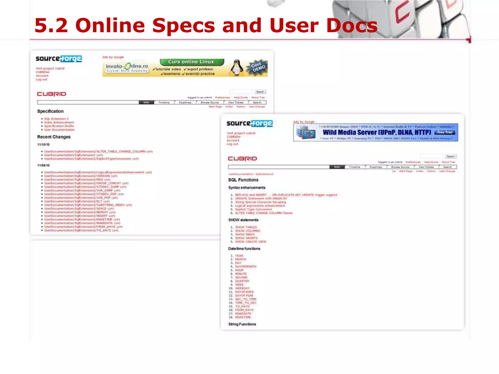 1.4 Key FeaturesHigh PerformanceMulti-threaded server: Multi-CPUs optimizationBroker Middleware: Connection poolingCost-Based Optimizer(CBO)Query Plan Cache, Query Result CacheKey-range IndexingLogging: Group commit, Async-commit, Background archivingScalabilityMulti-volumes, Multi-threaded server1:N ReplicationTable partitions