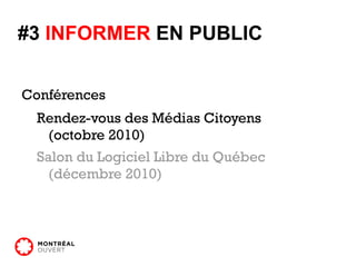 Charte des Droits et Responsabilités de Montréal Rencontres: Techno Montréal 