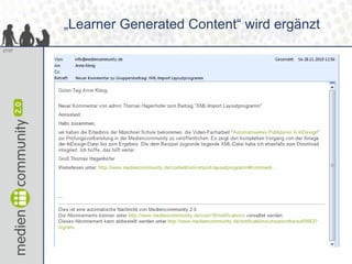 „Learner Generated Content“ wird ergänzt
27/37
 