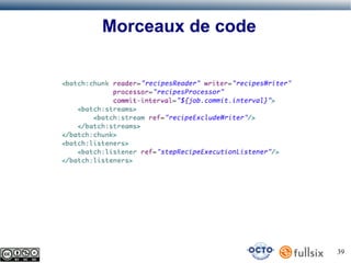 Morceaux de code

39

 