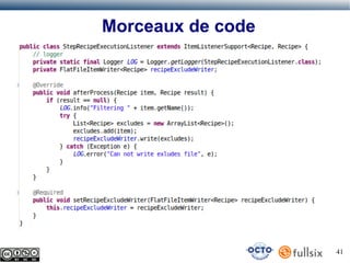 Morceaux de code

41

 
