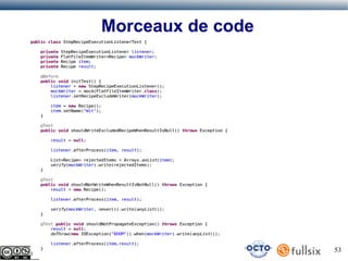Morceaux de code

53

 