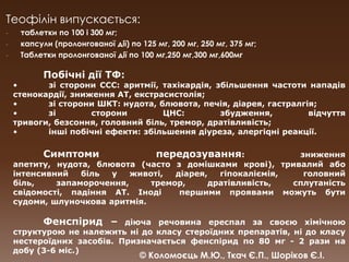 Теофілін випускається: таблетки по 100 і 300 мг;