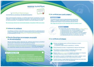 Le Certificat Electronique,
         clé d’entrée au processus de dématérialisation.                                             Un certificat pour quels usages ?

         Dans l’environnement numérique, le certificat électronique correspond à une carte           Transmettre
         d’identité. Il contient des informations personnelles : nom, prénom, fonction, service      Du simple envoi de courriel à la dématérialisation des marchés
         et courriel du porteur. Il est également rattaché à une entité publique ou privée.          publics, le certificat électronique assure la sécurisation des
                                                                                                     échanges électroniques et de la transmission des documents.
         De nombreuses démarches de dématérialisation nécessitent d’être sécurisées.
                                                                                                     Son usage sera de plus en plus important dans les années à venir.


                                                                                                                       Sécuriser
               Instaurer la confiance                                                                                  Les collectivités pourront mettre en œuvre en toute confiance,
                                                                                                                          la dématérialisation du contrôle de légalité « Actes »,
               La confiance constitue l’un des piliers pour la construction d’un cadre sécurisé en                        la dématérialisation de la comptabilité publique,
               matière d’échanges électroniques. Le certificat électronique participe pleinement                          la dématérialisation des procédures de marchés publics,
               au développement de cette confiance en l’administration électronique.                                      la signature électronique via la gestion d’un parapheur,
                                                                                                                          et la dématérialisation des convocations des élus.

               Manche Numérique accompagne vos projets
               de dématérialisation                                                                  Le certificat en 6 étapes
               Manche Numérique délivre désormais des certificats électroniques permettant
               de sécuriser la transmission de tout document par internet.                                 Effectuer une demande auprès de Manche Numérique et envoyer :
                                                                                                      1      un bon de commande
               Afin de donner une impulsion aux projets de dématérialisation, Manche Numérique               un justificatif d’usage ouvrant à la gratuité du 1er certificat
               offre le premier certificat électronique et son support (clé USB cryptographique)
               aux collectivités membres du service Assistance à l’Informatique de Gestion.
                                                                                                      2    Manche Numérique procède à l’enregistrement en ligne de votre demande.

                                                                                                           Vous recevez un courriel du Support ChamberSign ayant pour objet :
                                                                                                      3    « Confirmation de validation de dossier ChamberSign ».

         Le 1er certificat offert                                                                          Adresser votre dossier complet à la Chambre de Commerce et d’Industrie
                                                                                                      4    Cherbourg Cotentin pour obtenir la validation administrative.
              Pour bénéficier d’un certificat gratuit, la collectivité doit :
                                                                                                           Vous recevez un courriel de ChamberSign vous invitant à prendre contact
                       Être membre du service Assistance à l’Informatique de Gestion (AIG)            5    avec Manche Numérique pour fixer la date de remise du certificat.
                       Justifier de son usage : utilisation d’une plateforme de télétransmission
                       des Actes au contrôle de légalité ou de la plateforme de gestion des                A la date convenue, un agent habilité de Manche Numérique vous remet votre
                       marchés publics de Manche Numérique (www.marchespublicsmanche.fr)              6    certificat électronique sur clé USB cryptographique.




couv-depliant.indd 2                                                                                                                                                                09/11/2009 17:42:09
 