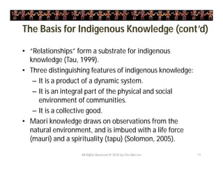 Indigenous Knowledge within a Global Knowledge System | PDF