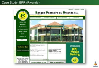 Likely a step too far for developing (and developed?) banks, customers can directly access their bank account!