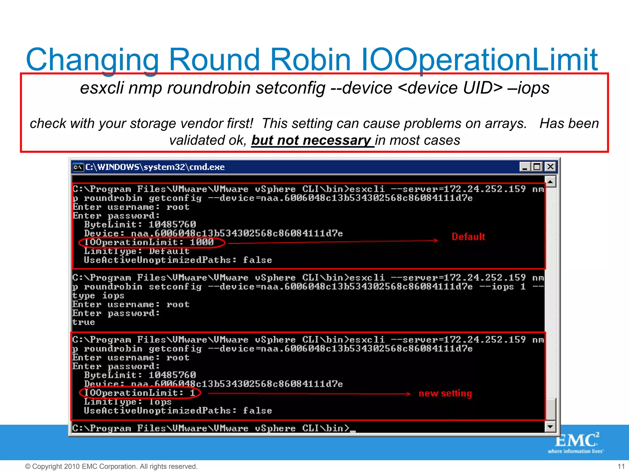All IO goes down preferred path, reverts to preferred path after original path restore